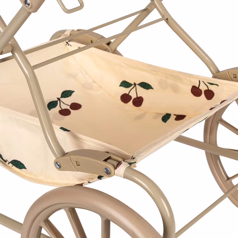 Konges Sløjd, dukkebarnevogn Ma grande cerise glitter