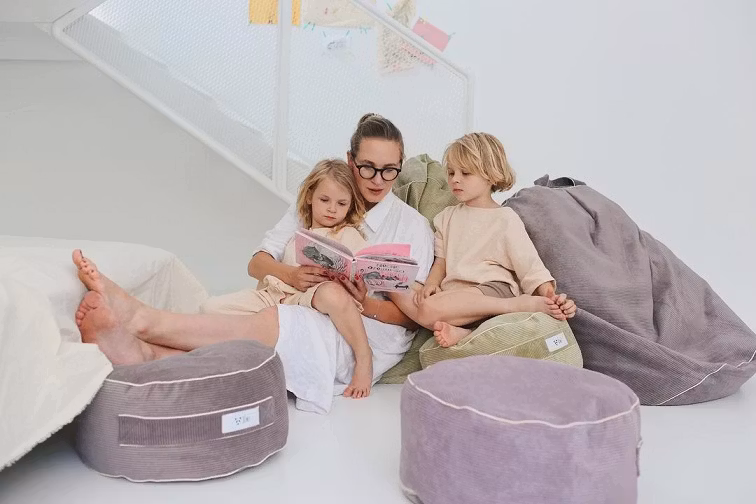 Bini, puf Cozy, taupe