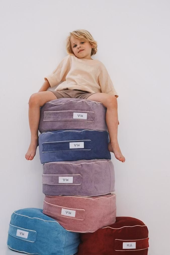 Bini, puf Cozy, lyserød