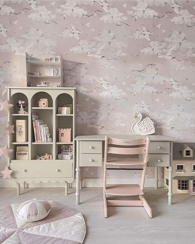 Woodluck, skrivebord Babushka, olivengrøn