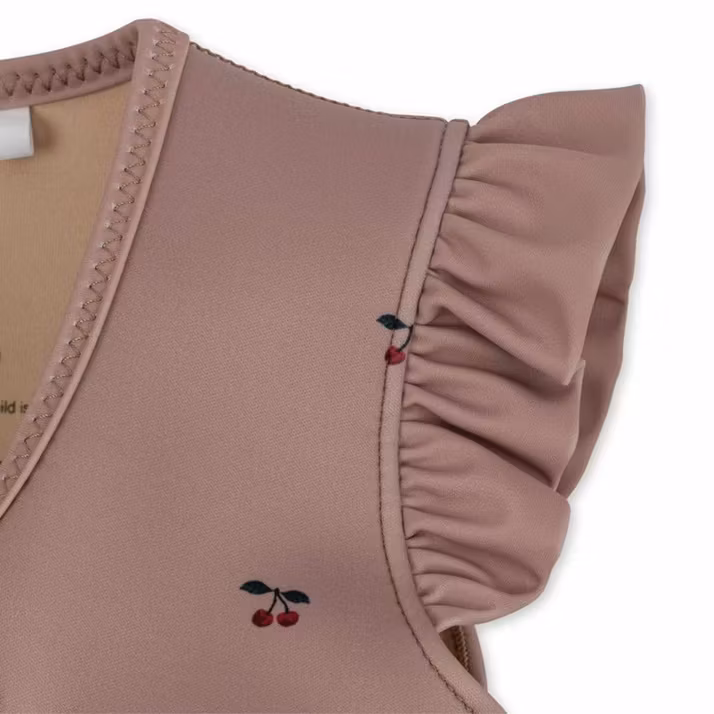 Konges Sløjd, svømmevest med flæser, Cherry