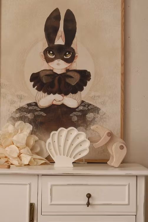 Little Lights, Lampe til børneværelset, Muslingeskal perlehvid