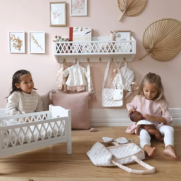 Cam Cam, hylde med knager Harlequin, light sand