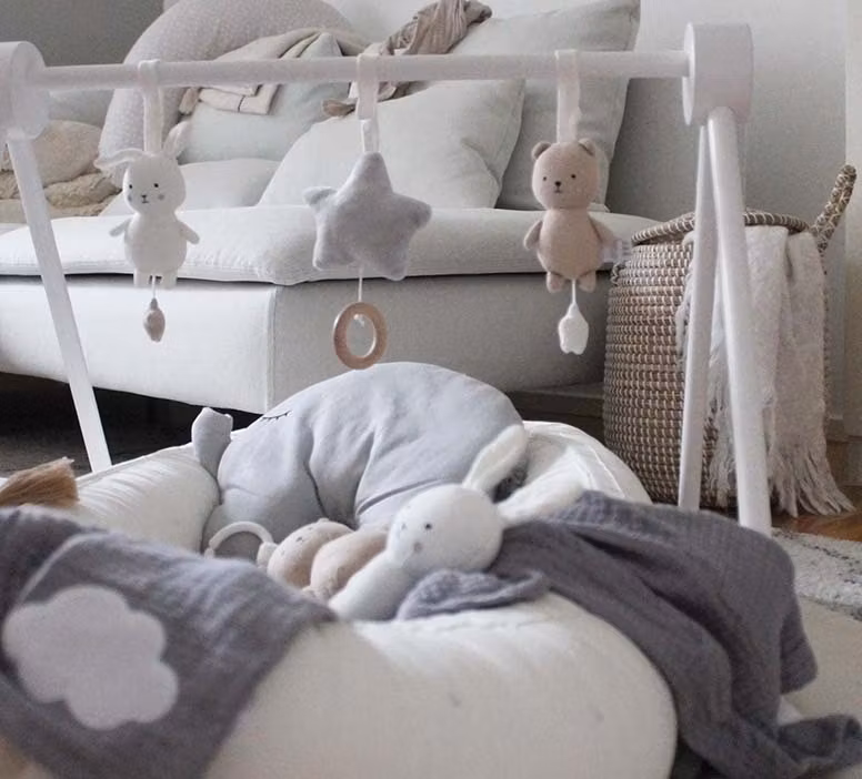 JaBaDaBaDo, babygym i træ, hvid