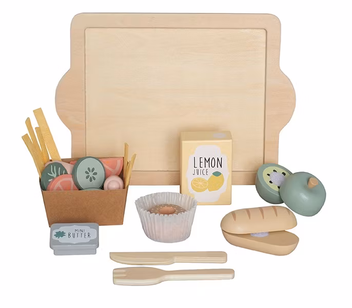 JaBaDaBaDo, skærebræt med mad