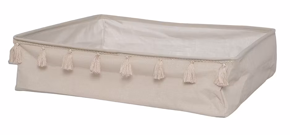 JaBaDaBaDo, sengeopbevaring med kvaster, beige