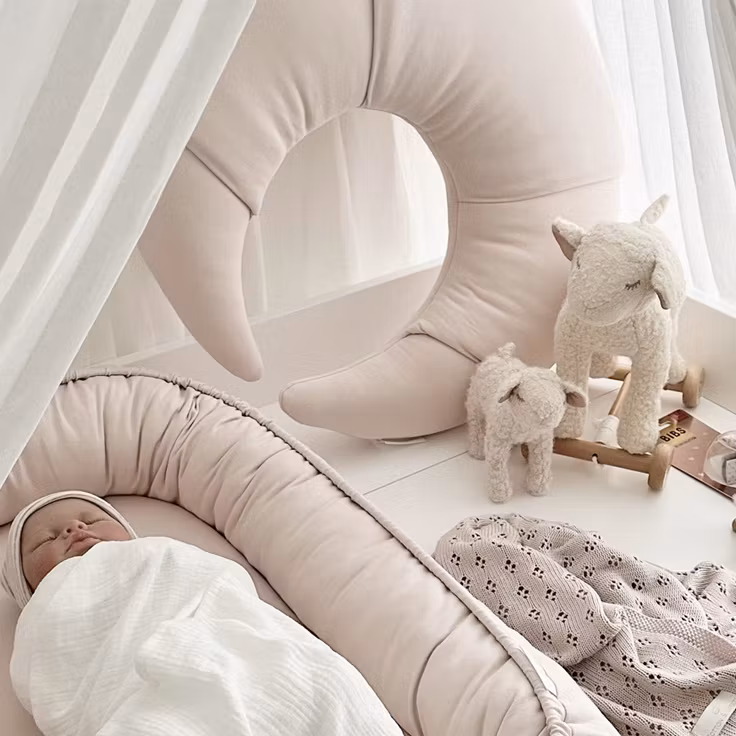 Cotton&Sweets, ammepude Croissant, lyserød