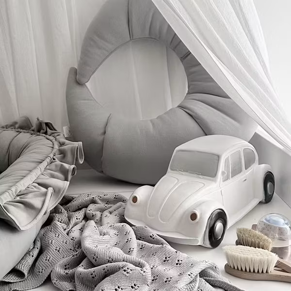 Cotton&Sweets, ammepude Croissant, lysegrå