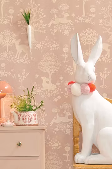 Majvillan, tapet Summer fields, dreamy lilac