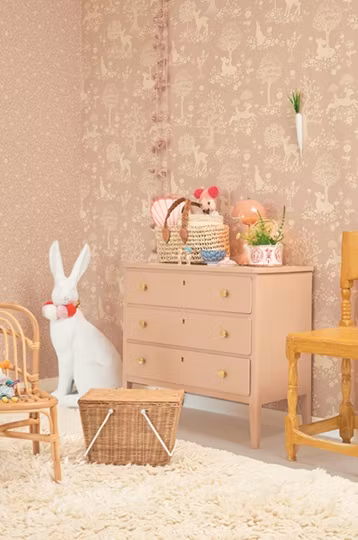 Majvillan, tapet Flora, dreamy lilac