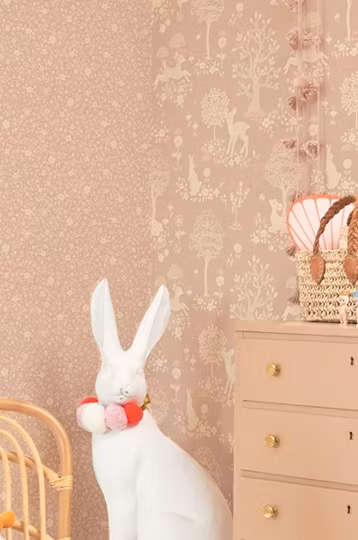 Majvillan, tapet Flora, dreamy lilac