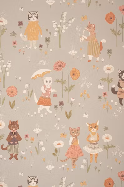 Majvillan, tapet Catwalk, dusty blue