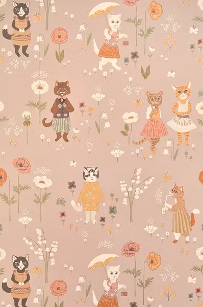 Majvillan, tapet Catwalk, lovely lilac