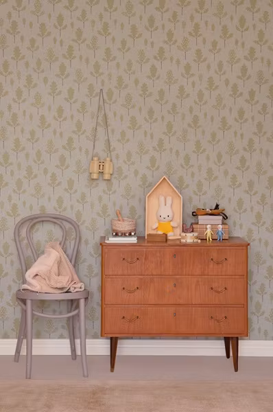 Majvillan, tapet Oak, greige blue