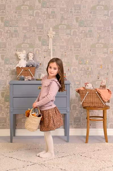 Majvillan, tapet Dollhouse, soft lilac