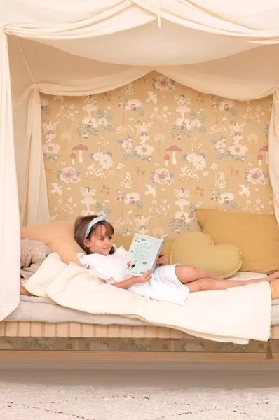 Majvillan, tapet Old garden, mellow yellow