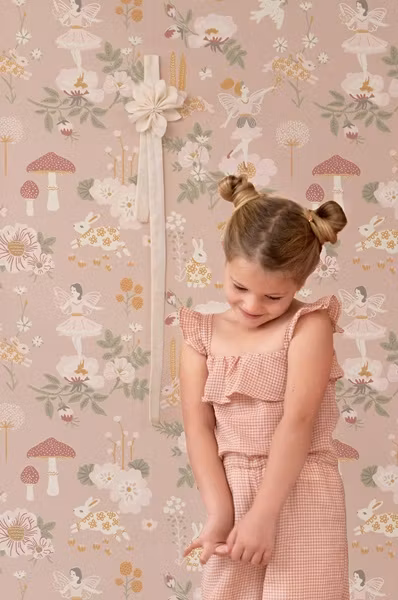 Majvillan, tapet Old garden, dusty rose