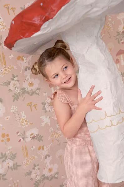 Majvillan, tapet Old garden, dusty rose