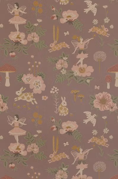 Majvillan, tapet Old garden, plum