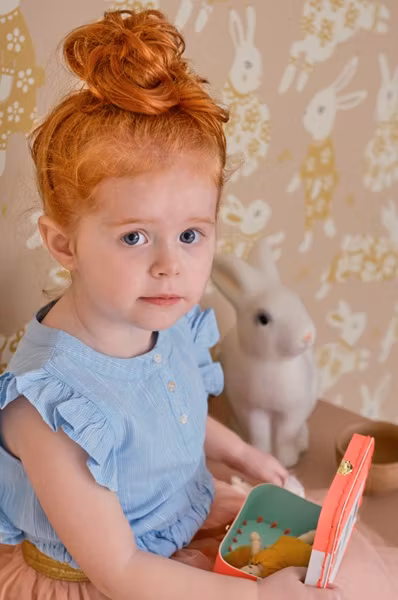 Majvillan, tapet Garden party, dusty blush pink