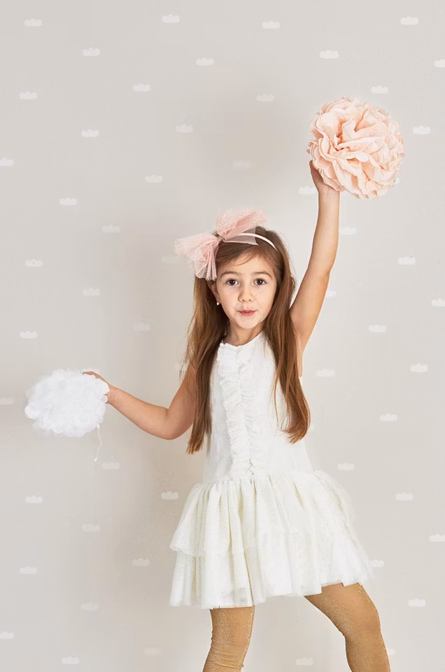 Majvillan, tapet Dreamy clouds, dreamy pink