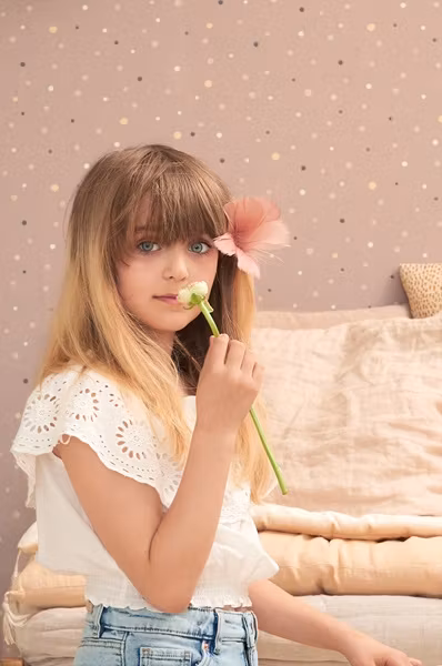 Majvillan, tapet Stardust, cosy lilac