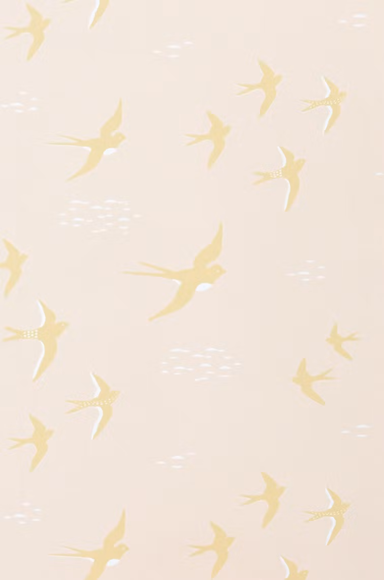 Majvillan, tapet Follow the wind, sunny pink