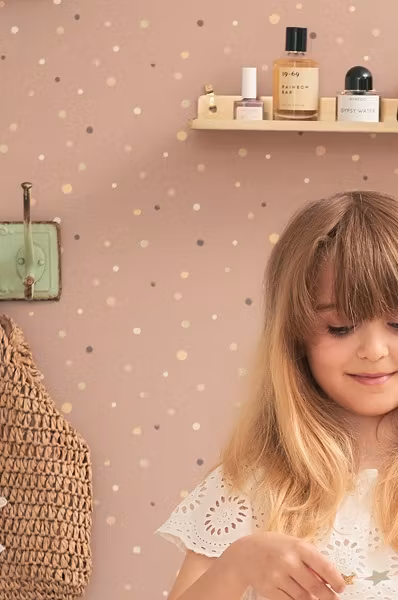 Majvillan, tapet Stardust, cosy lilac