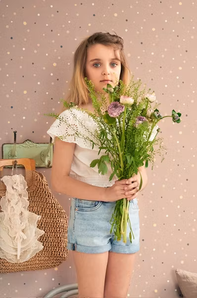 Majvillan, tapet Stardust, cosy lilac