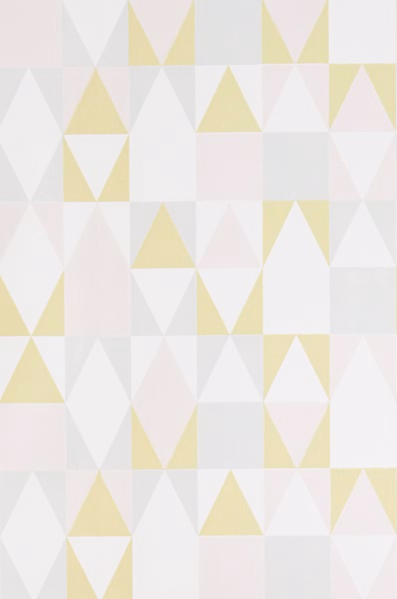 Majvillan, tapet Alice, lyserød/gul