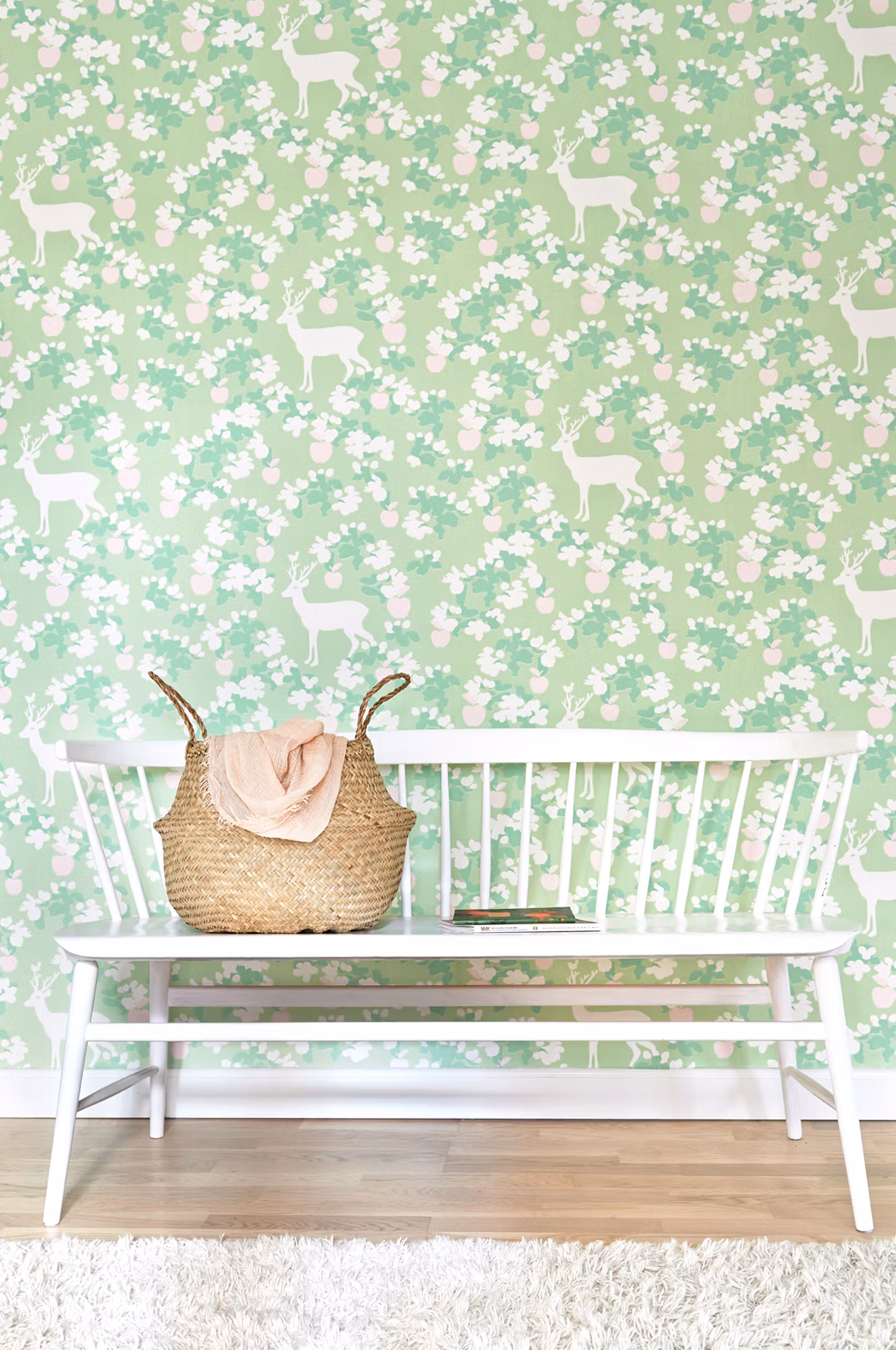 Majvillan, tapet Apple garden, grøn