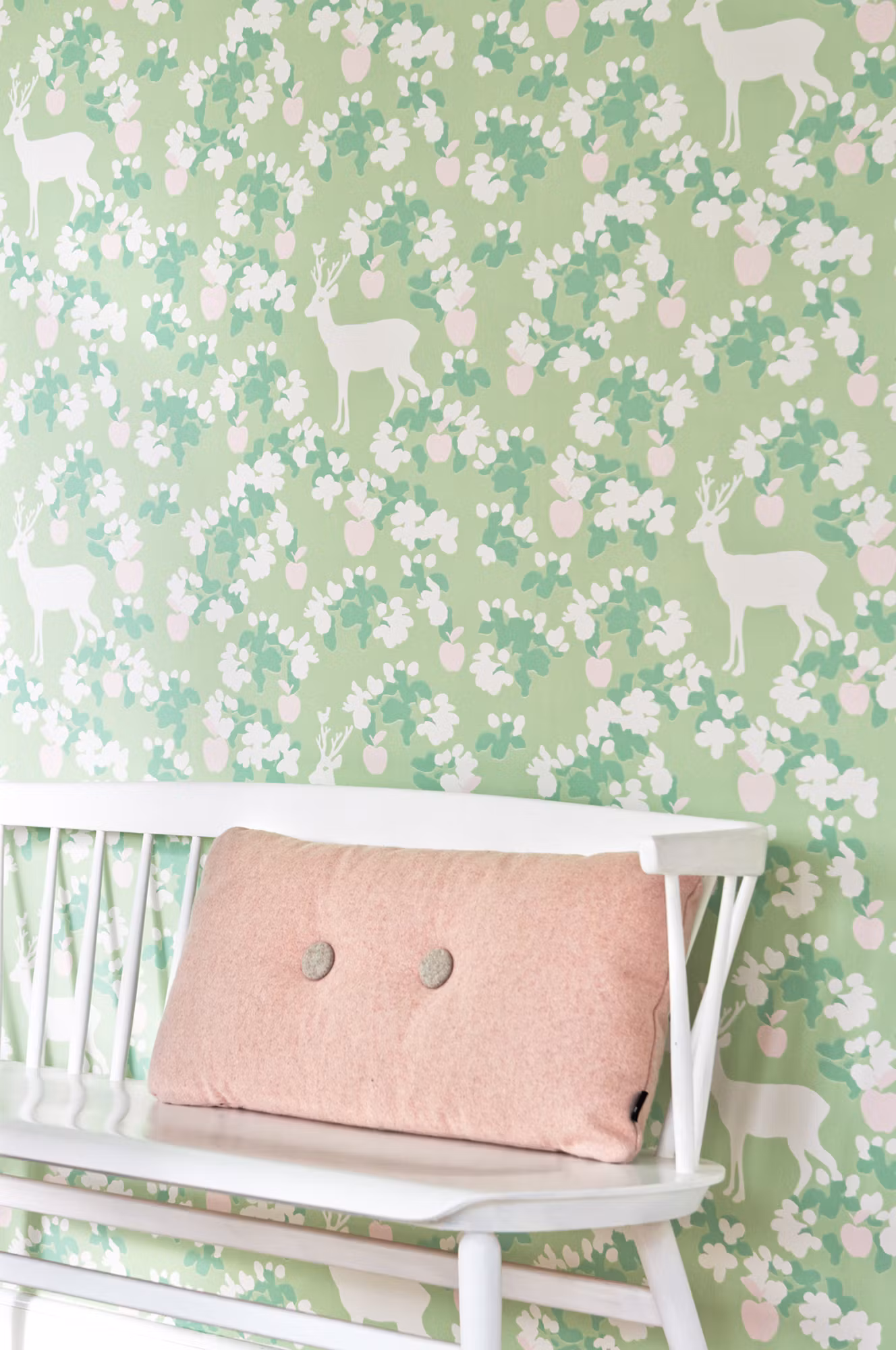 Majvillan, tapet Apple garden, grøn