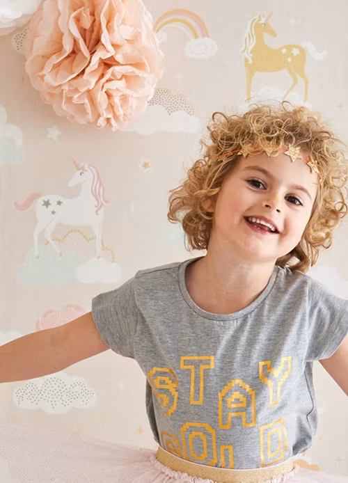 Majvillan, tapet Rainbow treasures, lovely pastel pink