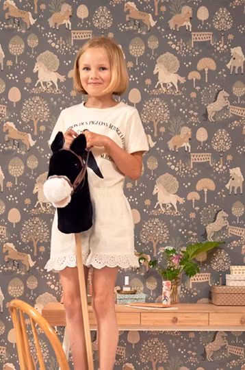 Majvillan, tapet My sweet pony, mignight blue