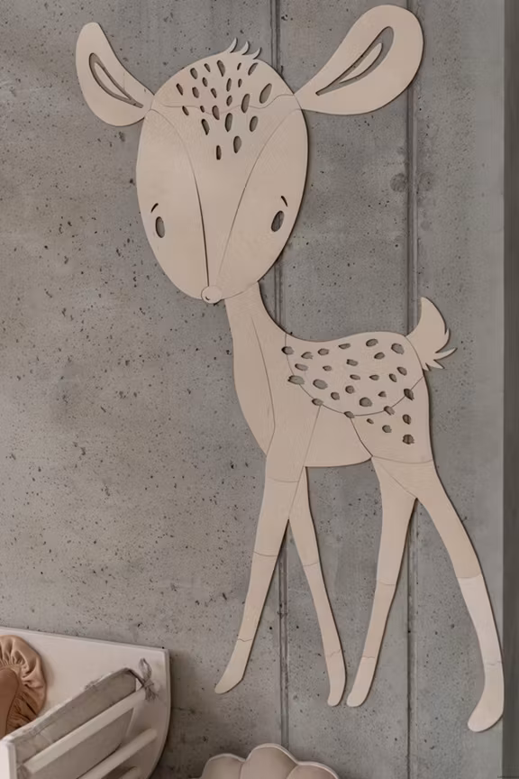 Vægdekoration Hjort
