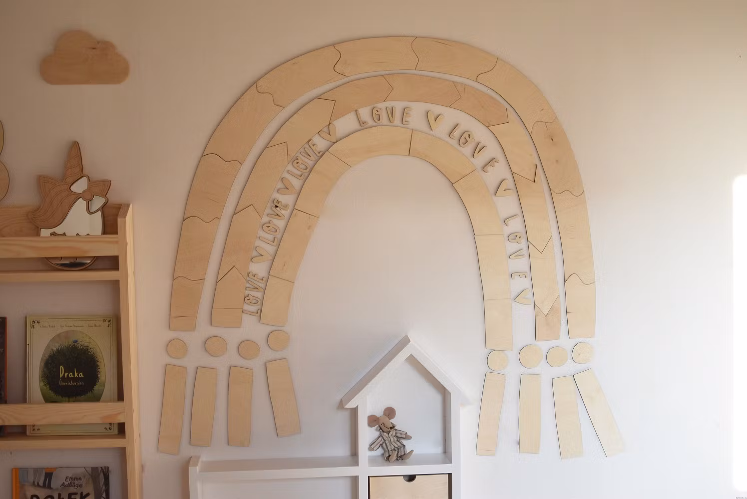 Vægdekoration Regnbue