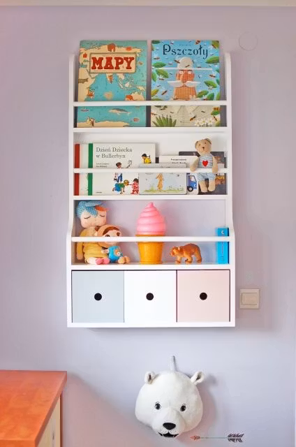 Væghylde med tre skuffer Cameleon