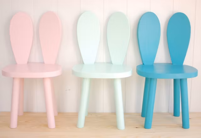 Stol til børneværelset, kanin