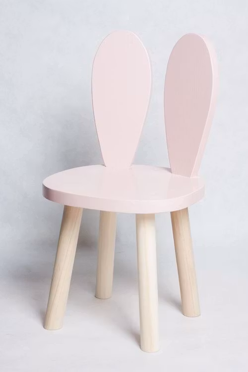 Møbelsæt til børn - To kaninstole og bord