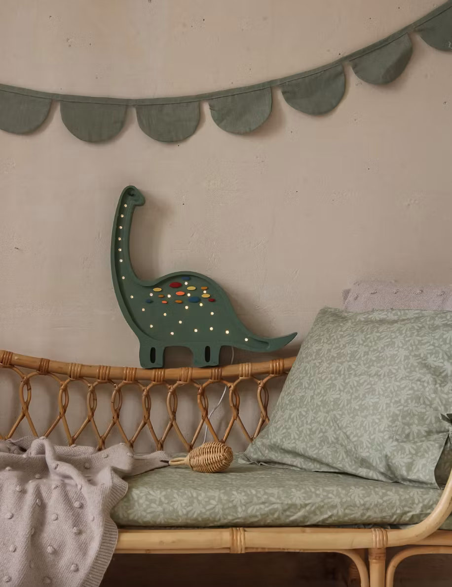 Little Lights, Lampe til børneværelset, Dino grøn