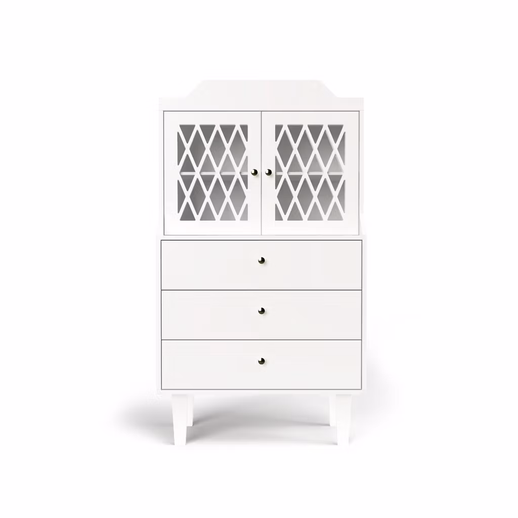 Cam Cam, kommodeskab French Cabinet Harlequin, hvid