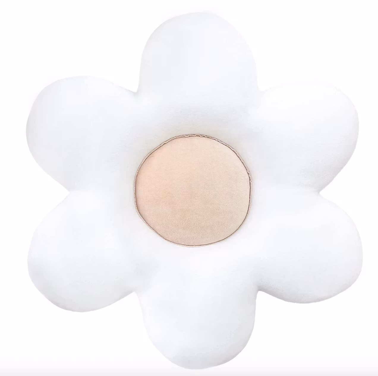 Blomsterpude til børneværelset, beige