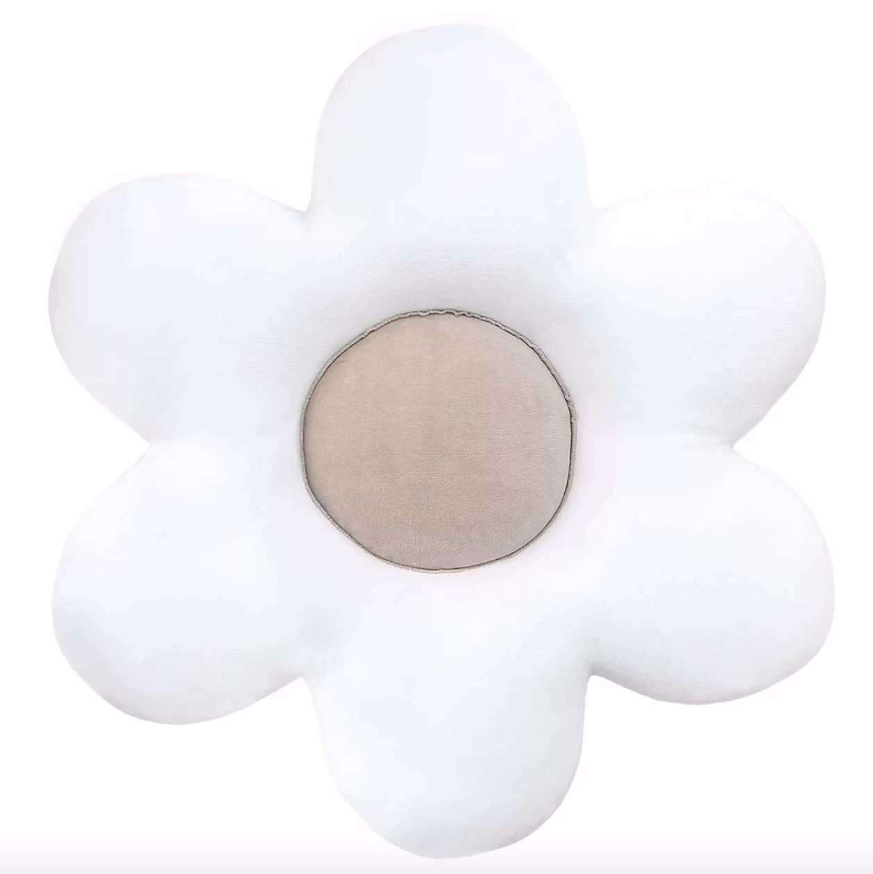 Blomsterpude til børneværelset, cappuccino