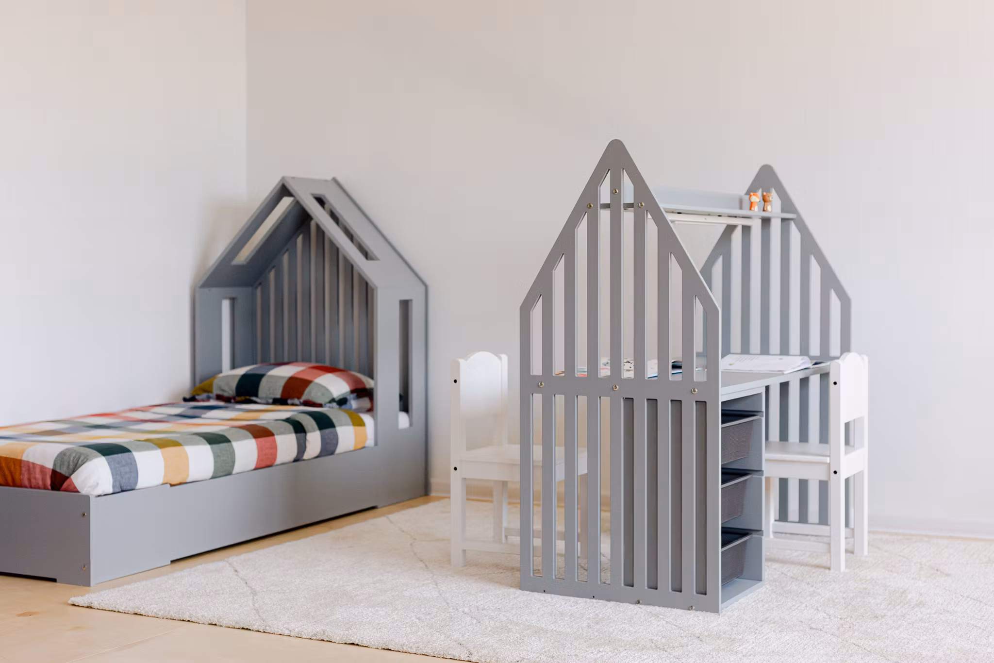 Duck Woodworks, Dobbeltskrivebord til søskende, STRIPED