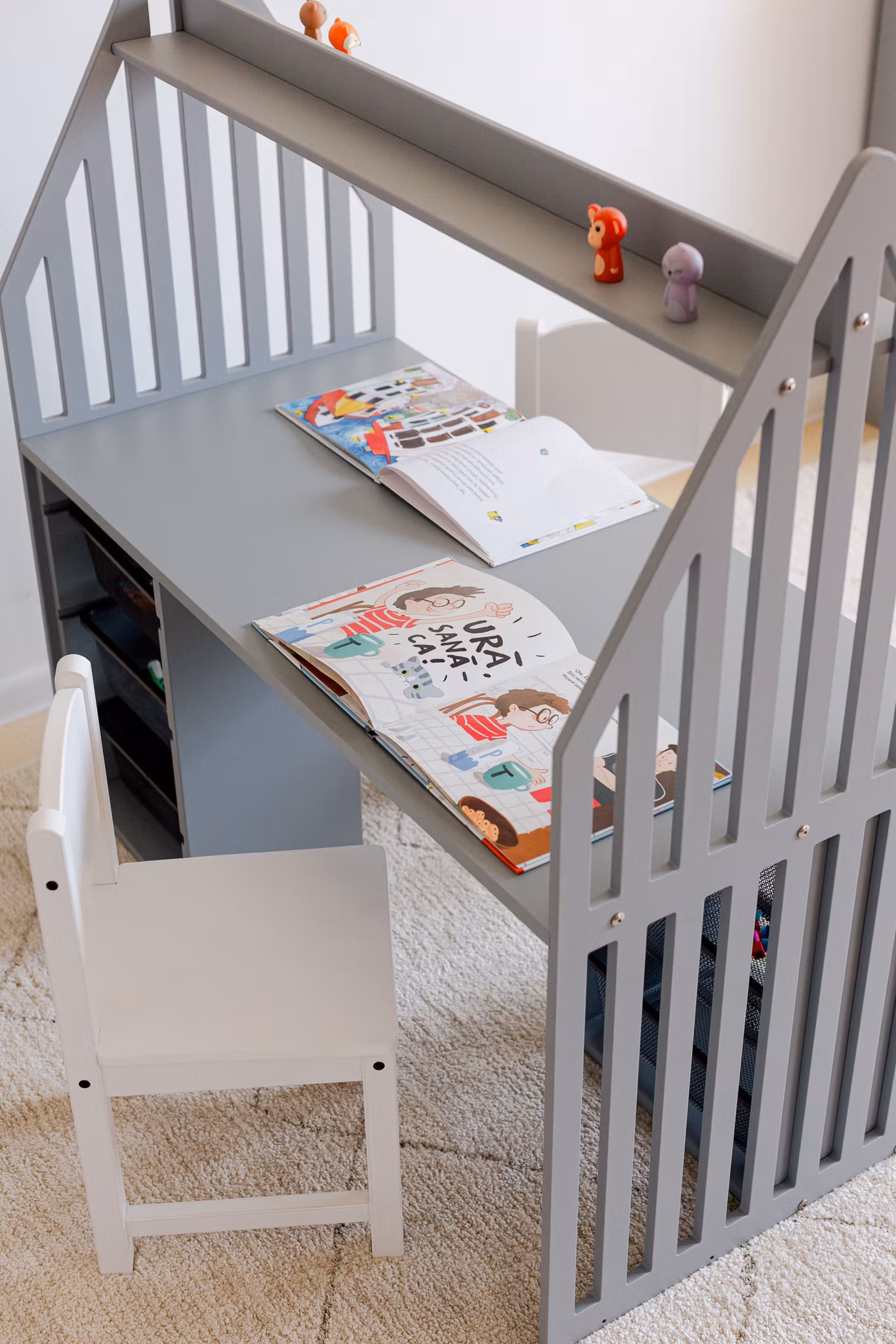 Duck Woodworks, Dobbeltskrivebord til søskende, STRIPED