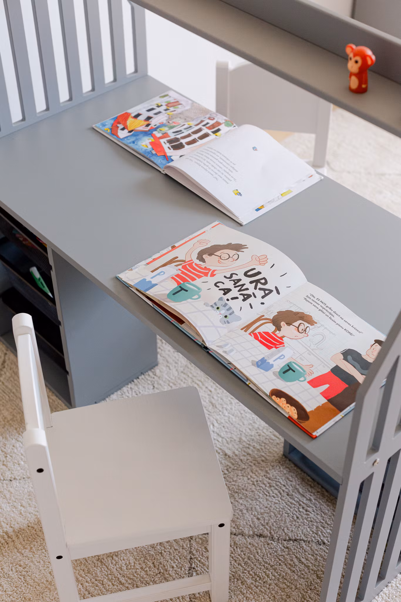 Duck Woodworks, Dobbeltskrivebord til søskende, STRIPED