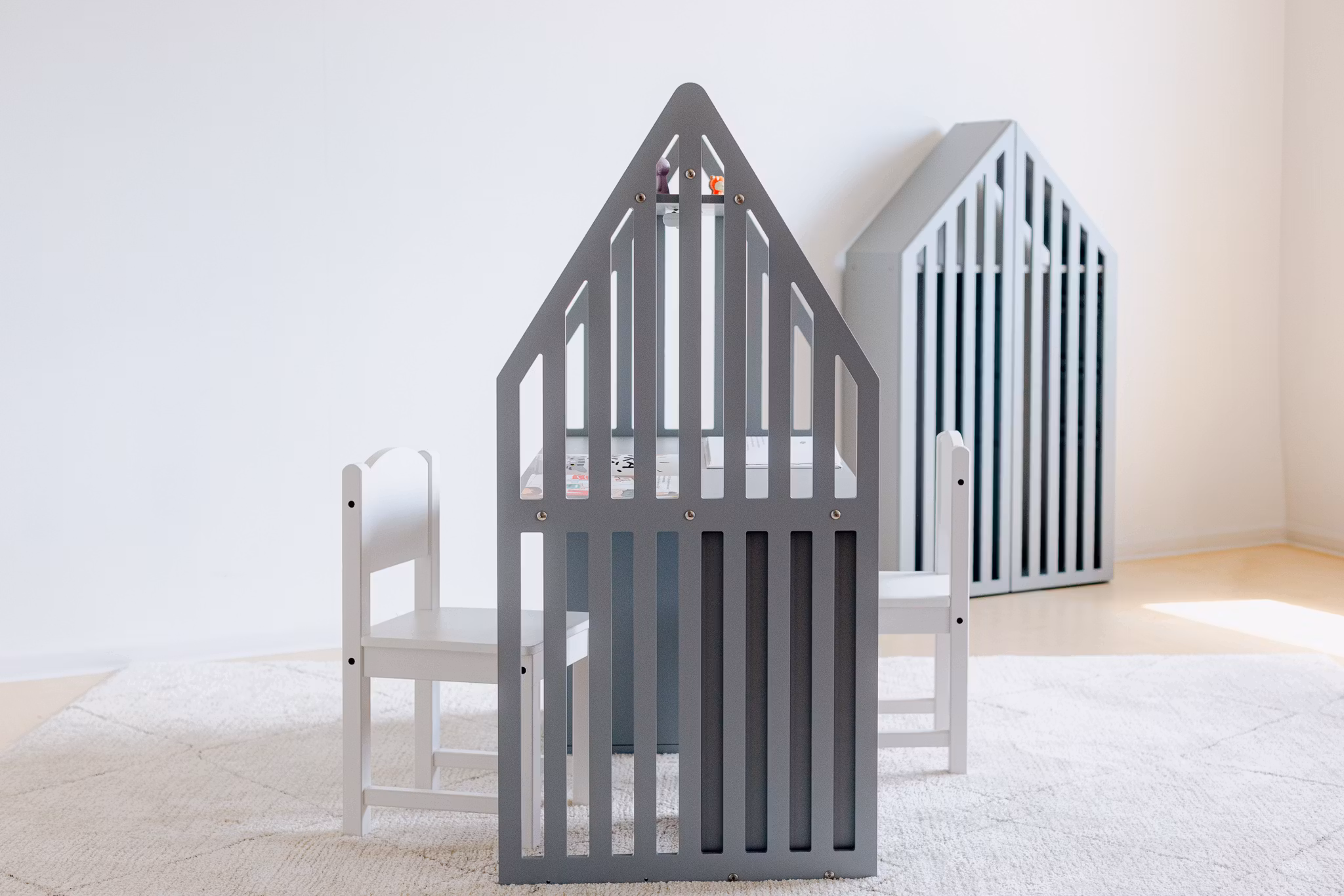 Duck Woodworks, Dobbeltskrivebord til søskende, STRIPED