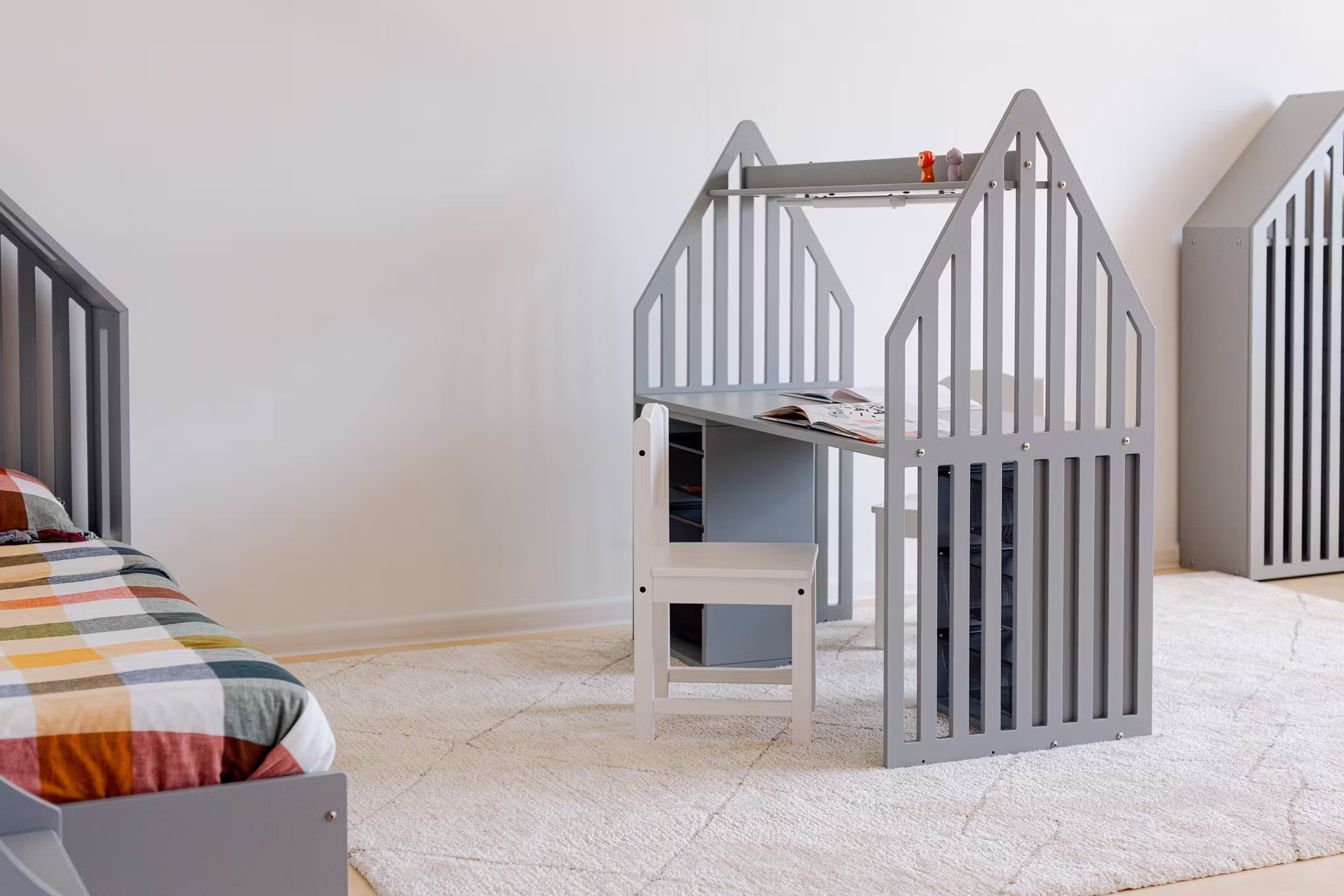 Duck Woodworks, Dobbeltskrivebord til søskende, STRIPED