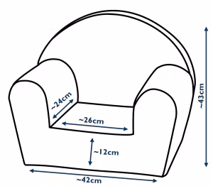 Sofa Beanbag lænestol, rosa manchester stof
