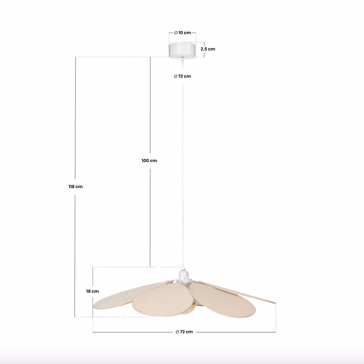 Lysegrøn loftlampe til børneværelset